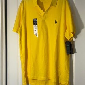 Men’s U.S. Polo Assn. Bright Yellow Polo Shirt
